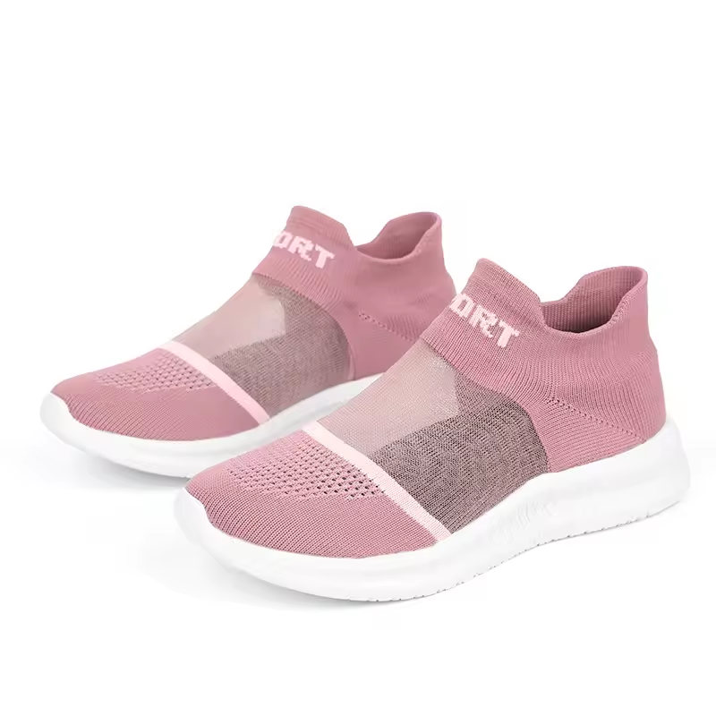 Last day 50% Off💕 Women's Breathable Slip-On Sneakers - Lightweight Casual Shoes with Ergonomic Arch Support