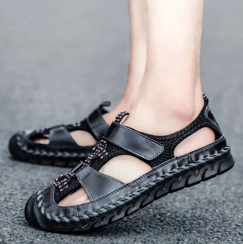⏰Summer Promotion 50% OFF 🔥 Men's Handmade Cowhide Breathable Mesh Walking Shoes
