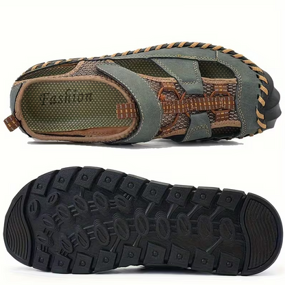 ⏰Summer Promotion 50% OFF 🔥 Men's Handmade Cowhide Breathable Mesh Walking Shoes
