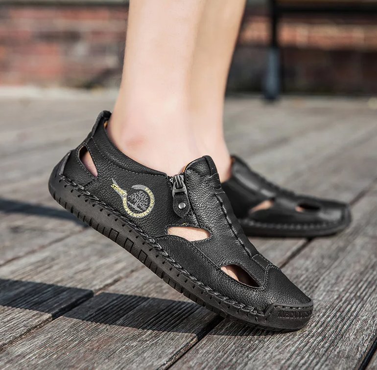 Last day 50% Off❤️ Men’s Orthopedic Leather Slip-on for Comfort Walking