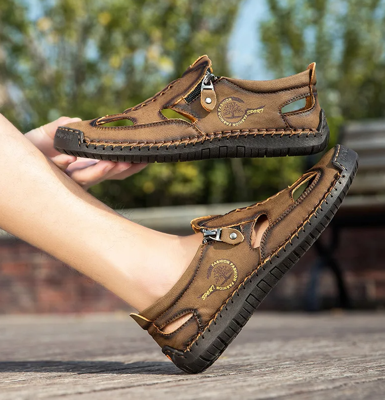 Last day 50% Off❤️ Men’s Orthopedic Leather Slip-on for Comfort Walking