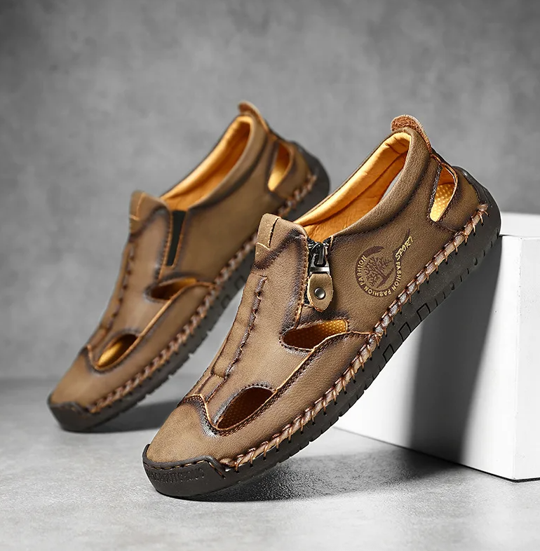 Last day 50% Off❤️ Men’s Orthopedic Leather Slip-on for Comfort Walking